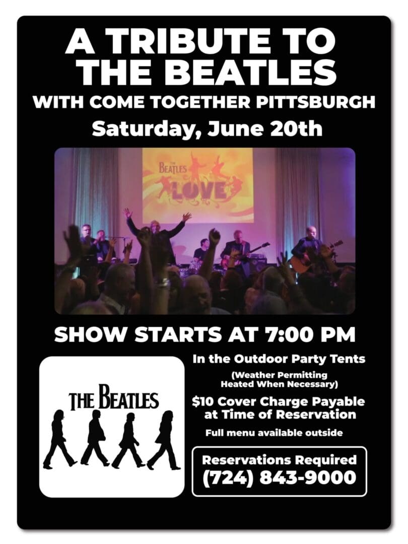 The Beatles tribute band performing live in Pittsburgh.
