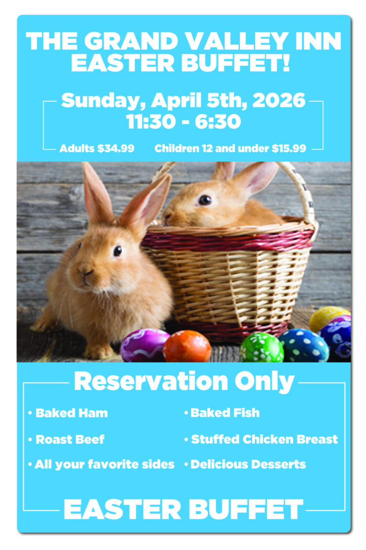 Easter Bunny Brunch event with bunnies and colorful eggs.
