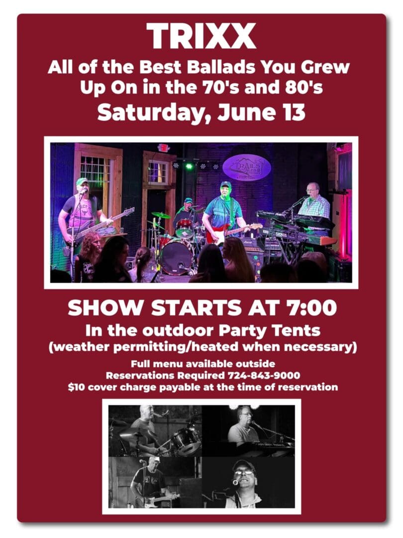 Live band performance outdoors on June 13.